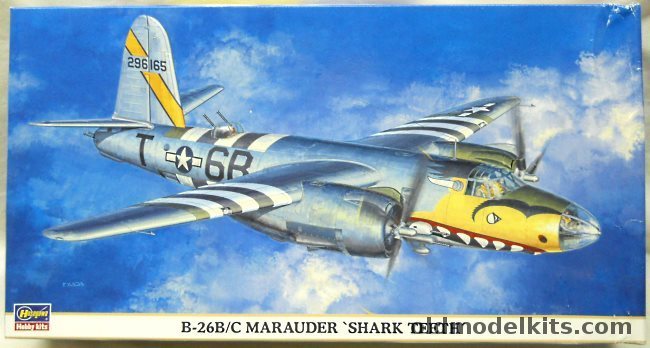 Hasegawa 1/72 Martin B-26 B/C Marauder Shark Teeth, 00874 plastic model kit